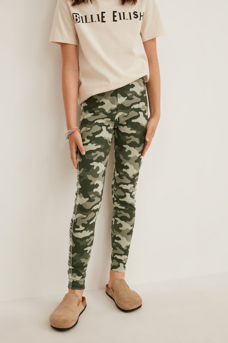 Camouflage C&A Multipack Of 2 Leggings Girls' Trousers | FHGDL-0295