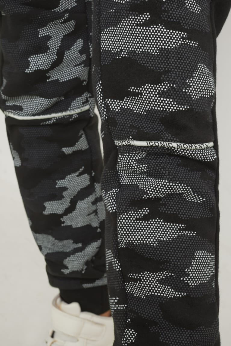 Camouflage C&A Set Zip-through With Hood And Joggers 2 Piece Boys' Trousers | OEHXJ-5961