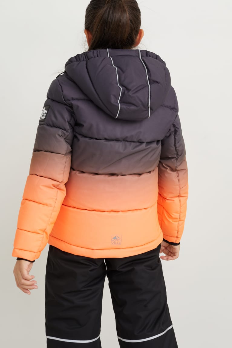 Coral C&A Ski With Hood Recycled Girls' Jackets | ARVUD-2145