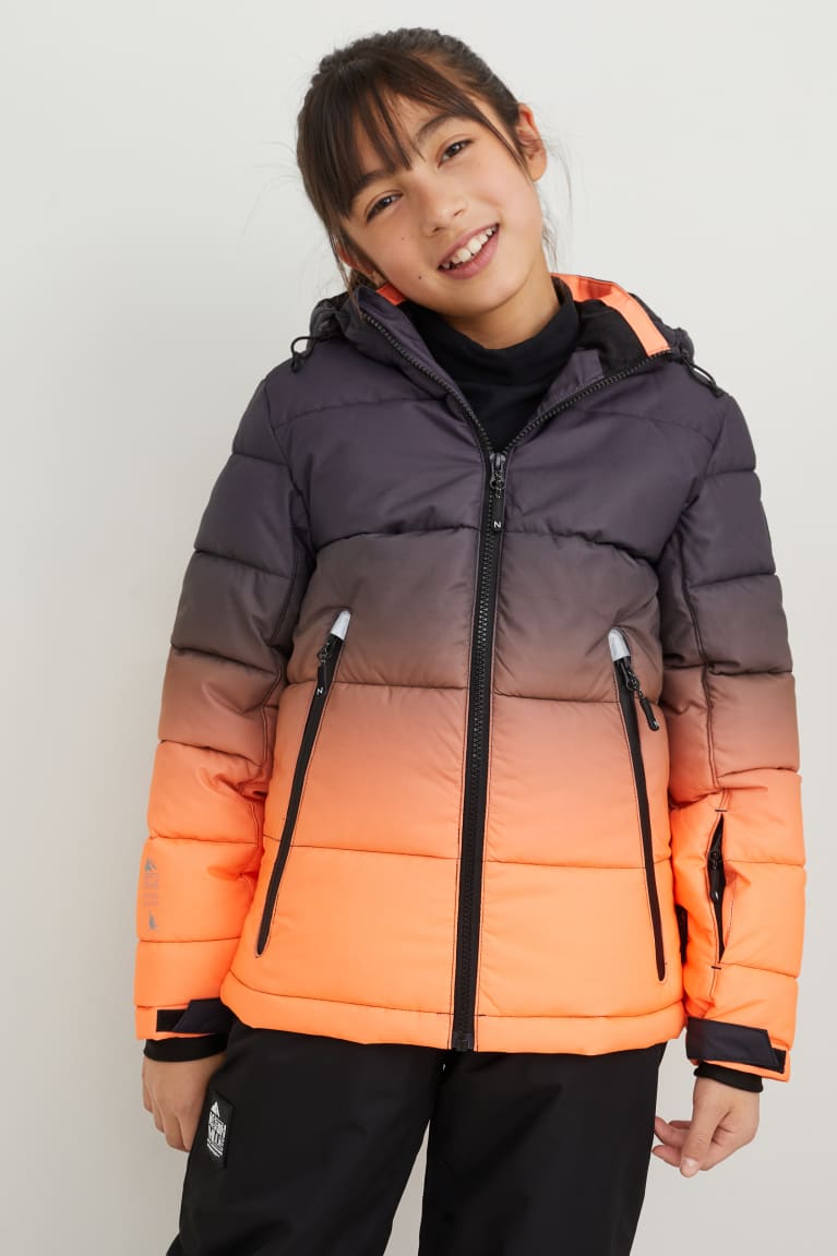 Coral C&A Ski With Hood Recycled Girls\' Jackets | ARVUD-2145