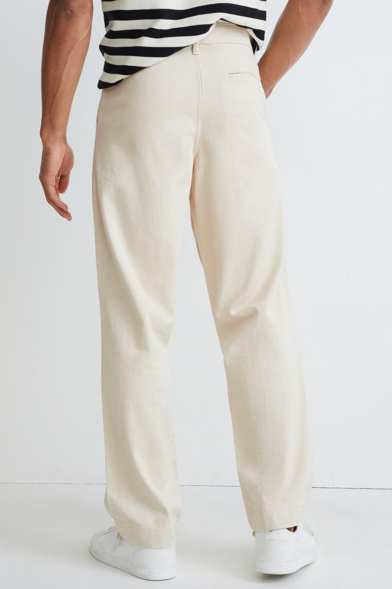 Creme C&A Chinos Relaxed Fit Cradle To Cradle Certified® Gold Men's Trousers | JIOZF-4207