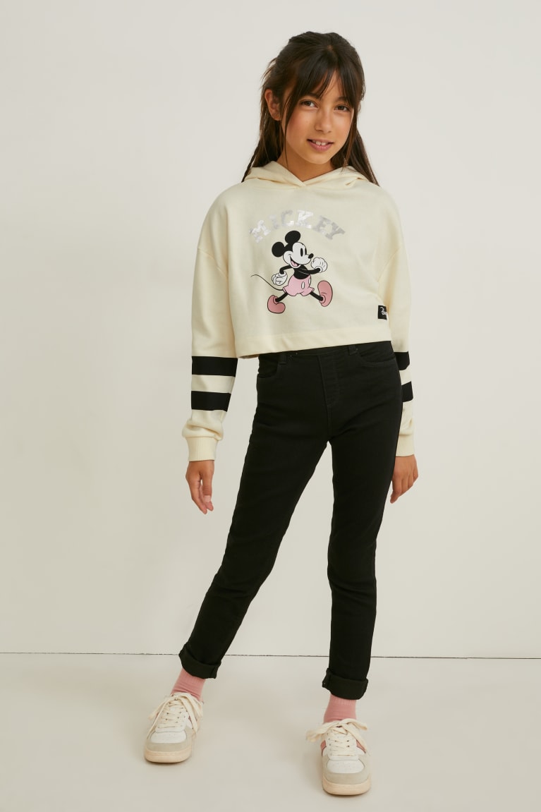 Creme C&A Mickey Mouse Set And 2 Piece Girls' Hoodie | FSLRA-1927