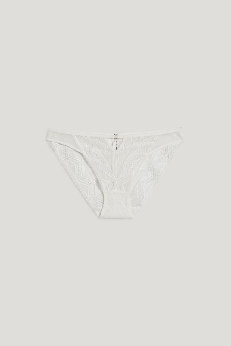 Creme White C&A Briefs Women's Underwear | RLWMS-5438