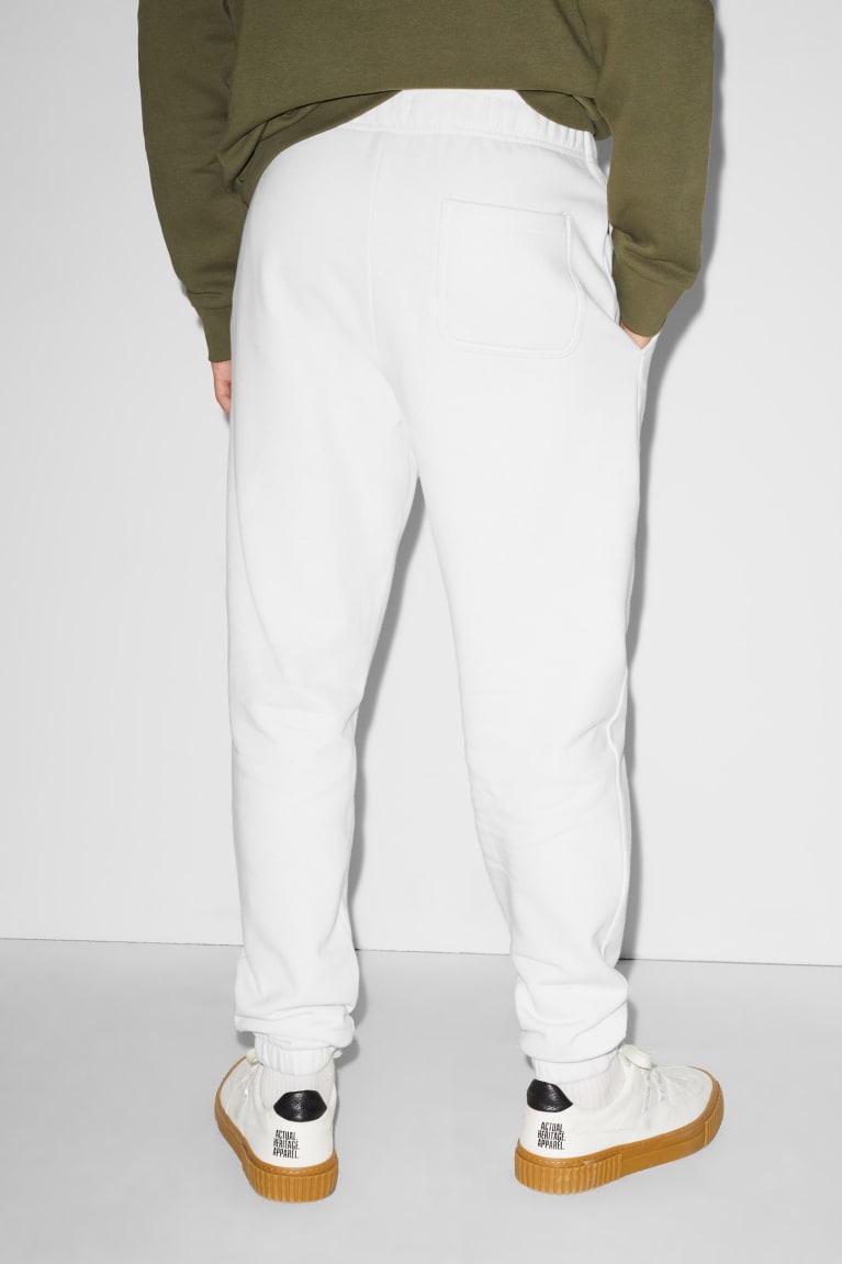 Creme White C&A Clockhouse Joggers Men's Trousers | YGVDZ-4561