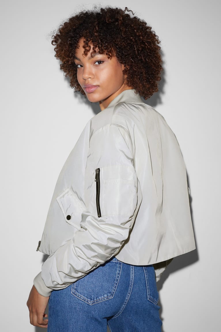 Creme White C&A Clockhouse Women's Jackets | OAYXT-5063