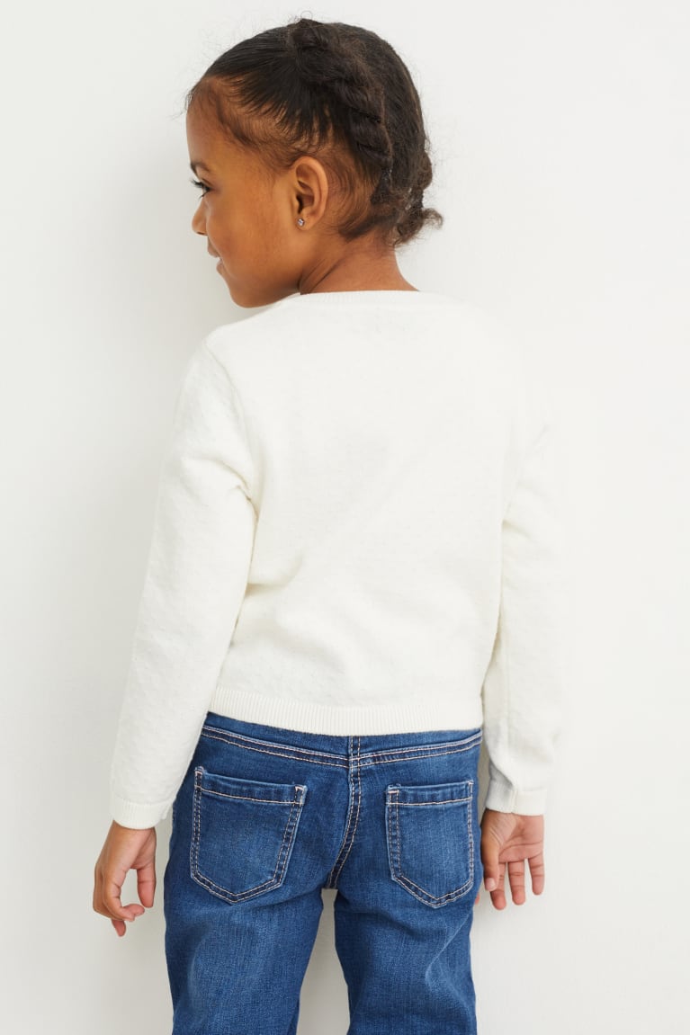 Creme White C&A Girls' Cardigan | CGZBT-6598