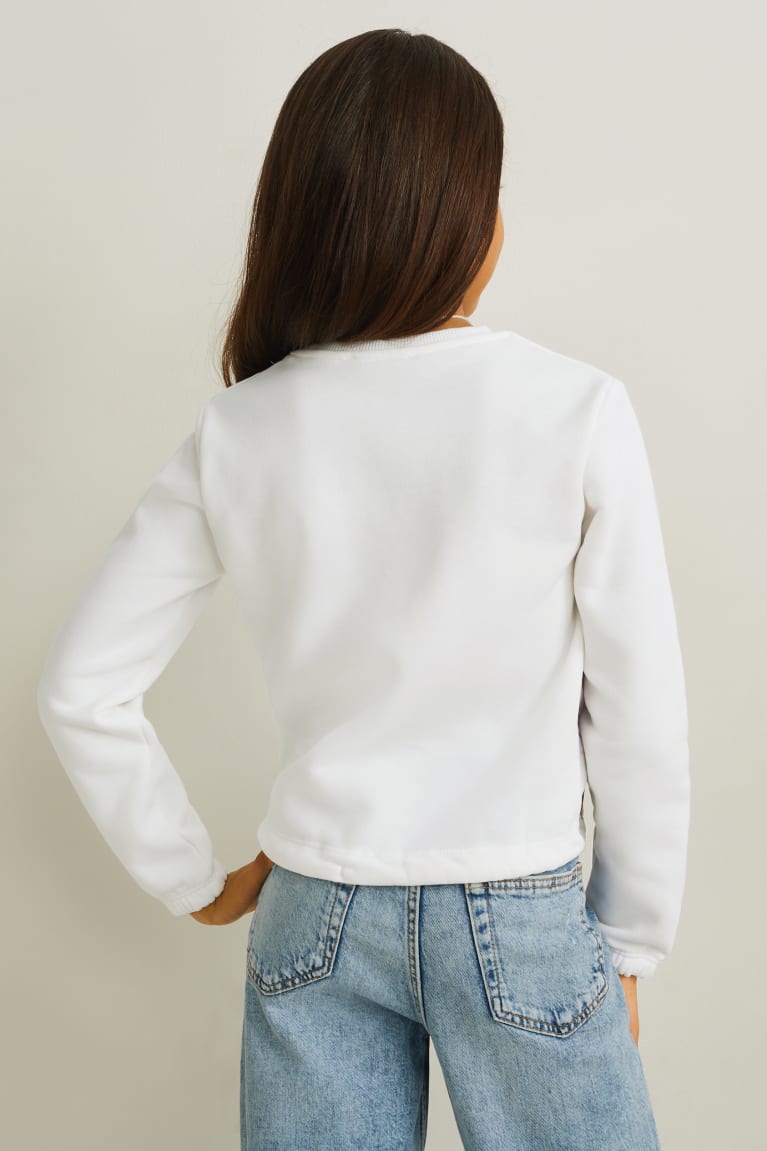 Creme White C&A Girls' Sweatshirts | CHWBD-4312