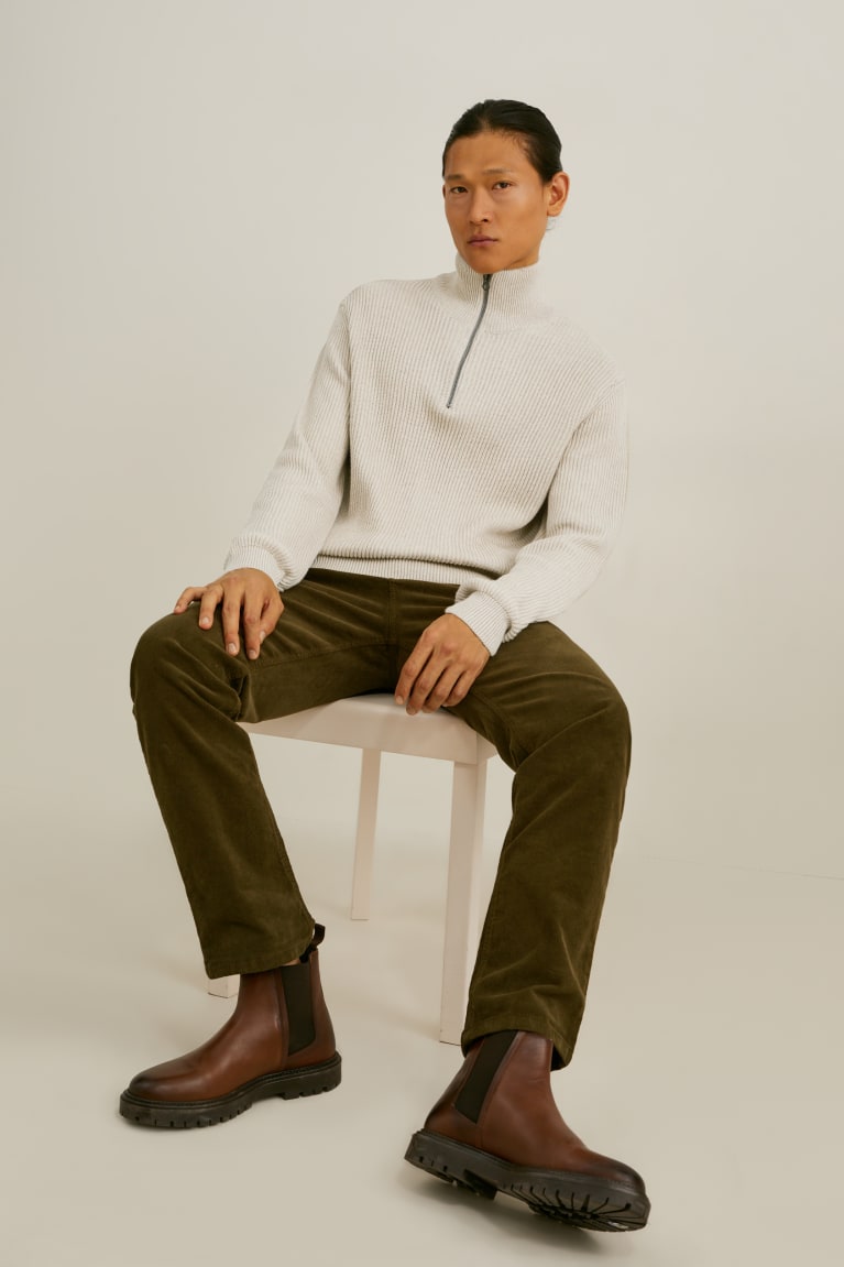 Creme White C&A Men's Jumper | RQKEH-1269