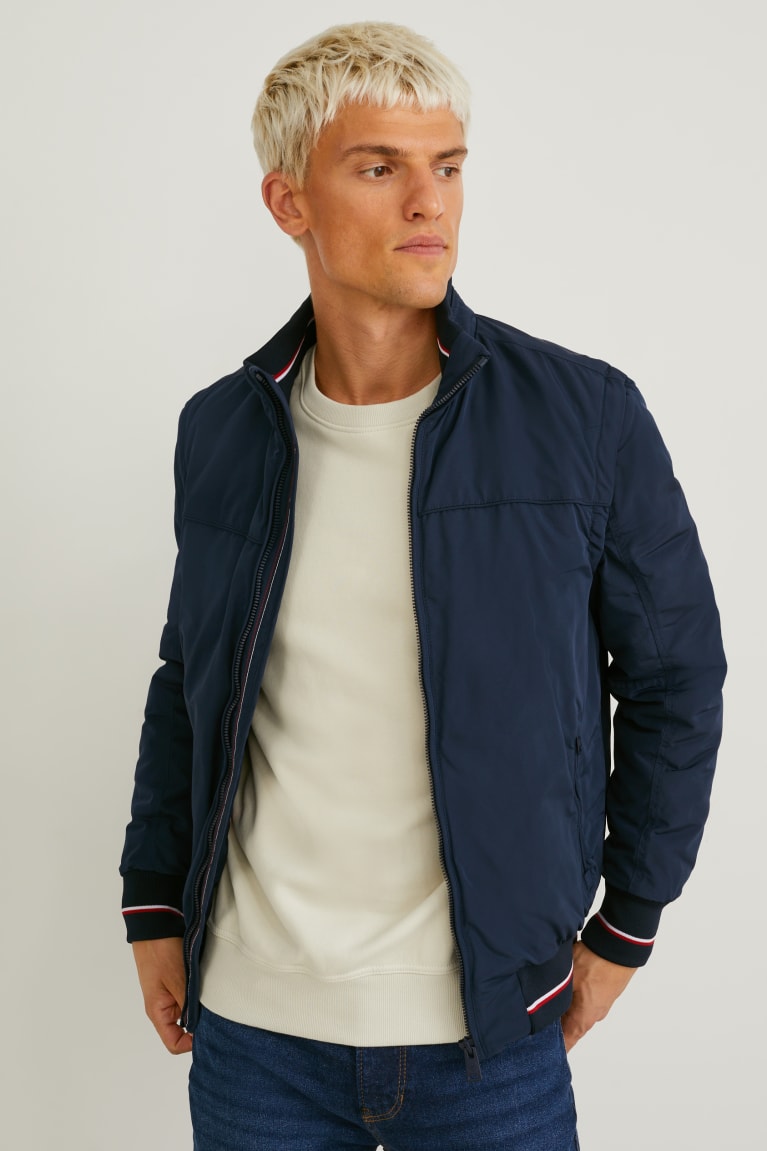 Dark Blue C&A 2-in-1 Bomber Men\'s Jackets | EAFVP-0236