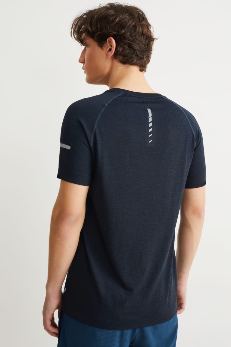 Dark Blue C&A Active Men's Top | ECQYW-1932