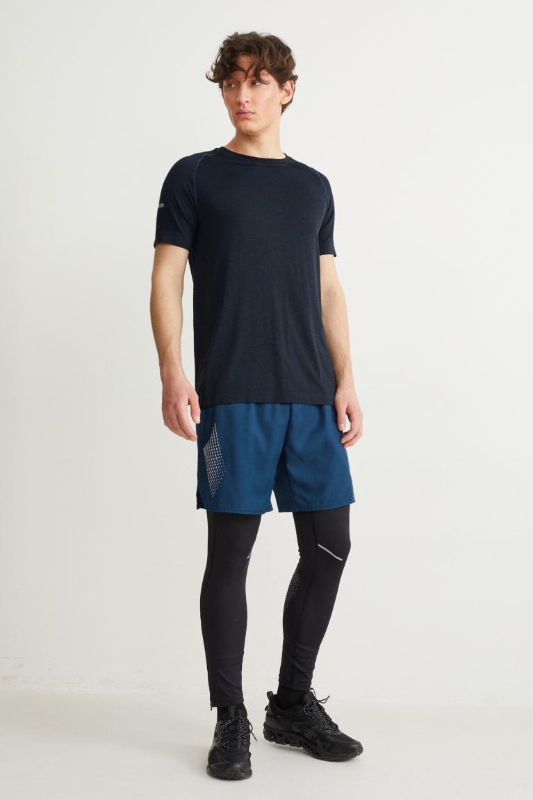 Dark Blue C&A Active Men's Top | ECQYW-1932