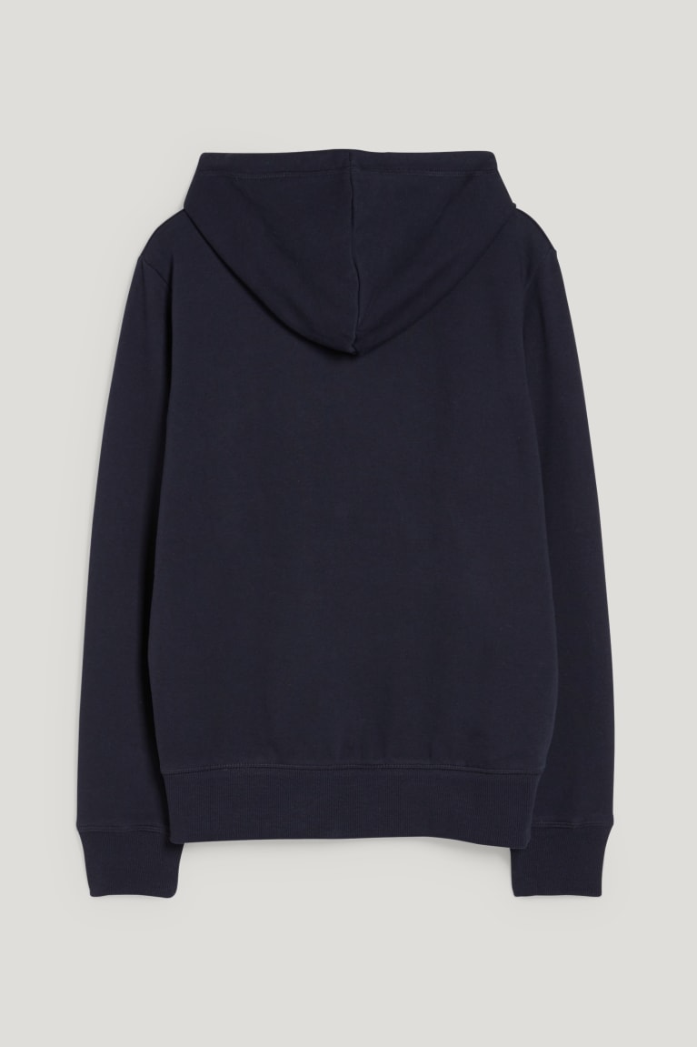 Dark Blue C&A Basic Organic Cotton Women's Hoodie | CUQSO-8704