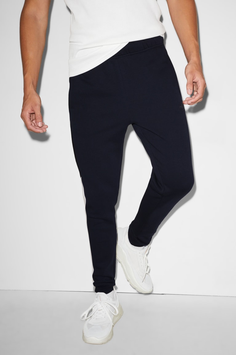 Dark Blue C&A Clockhouse Joggers Men's Trousers | ONEHD-6384