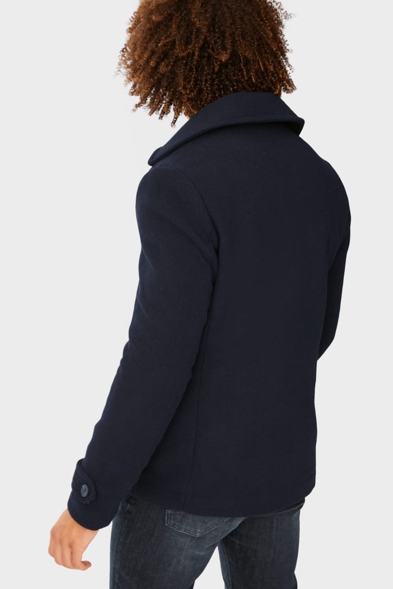 Dark Blue C&A Clockhouse Men's Jackets | NOAUF-8063