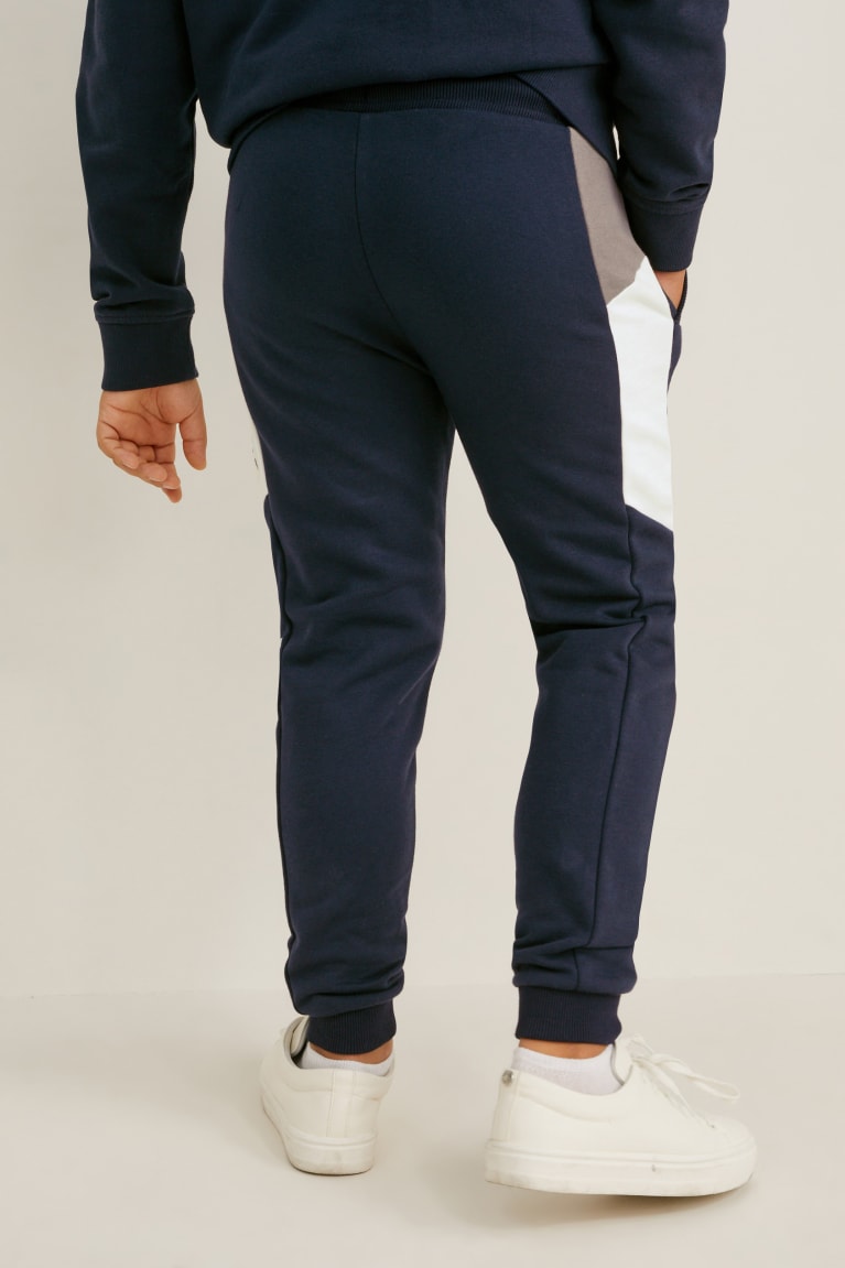 Dark Blue C&A Extended Sizes Multipack Of 2 Joggers Boys' Trousers | TPKLU-2390