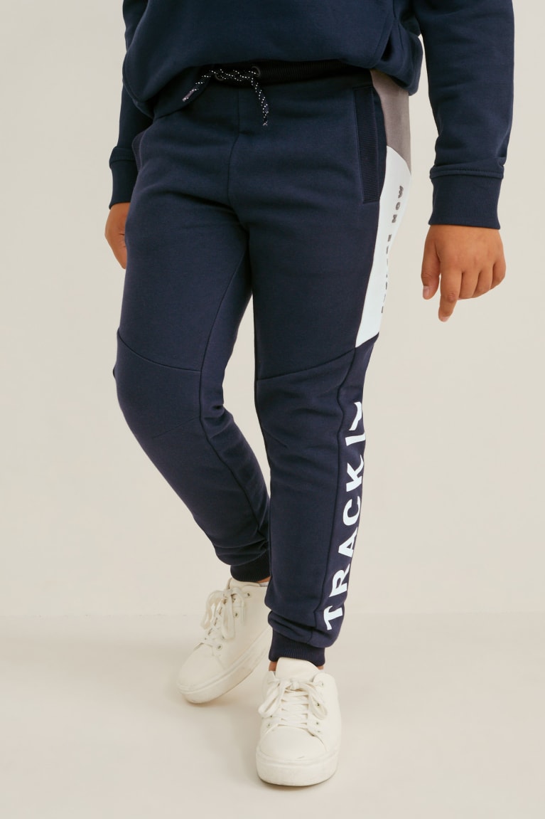 Dark Blue C&A Extended Sizes Multipack Of 2 Joggers Boys' Trousers | TPKLU-2390