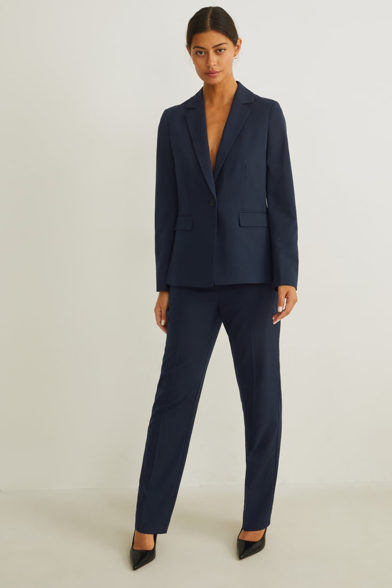 Dark Blue C&A Fitted Recycled Women's Blazers | TXZGK-9412