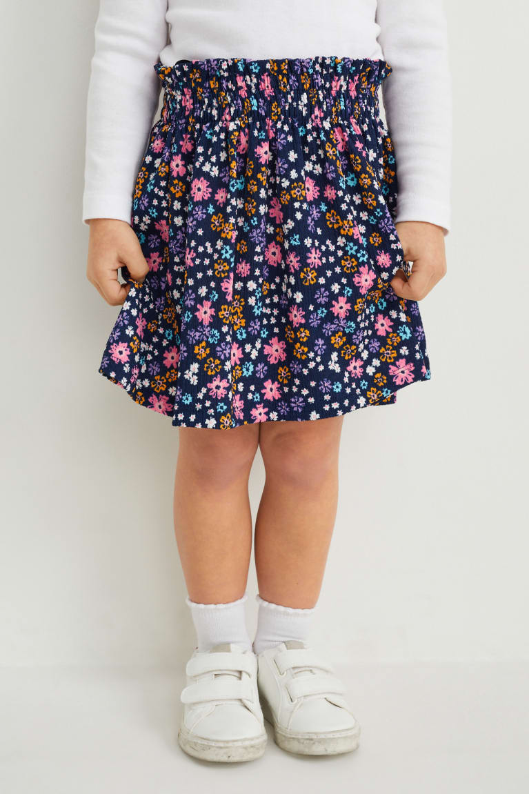 Dark Blue C&A Floral Girls' Skirts | EXKDL-6950