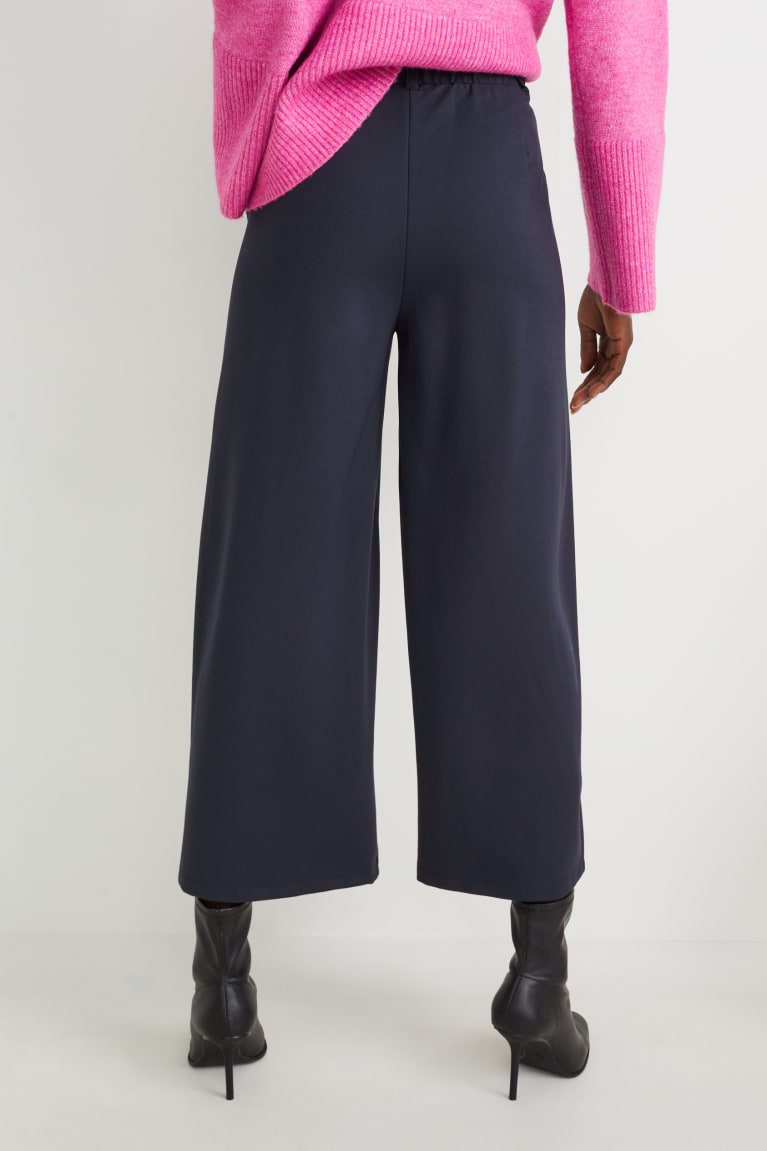 Dark Blue C&A Jersey-culotte Lenzing™ Ecovero™ Women's Trousers | TPOCR-8614