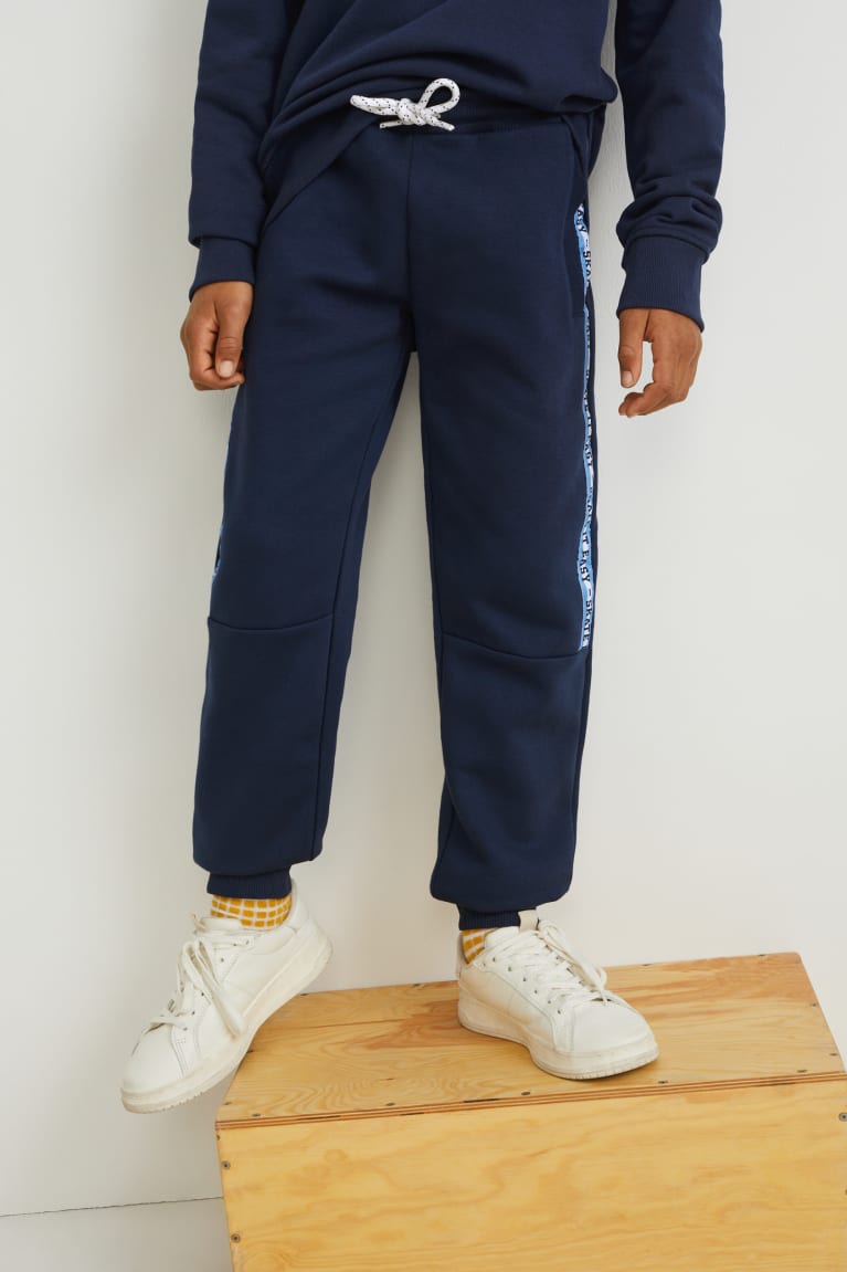 Dark Blue C&A Joggers Boys' Trousers | BKFNQ-2491