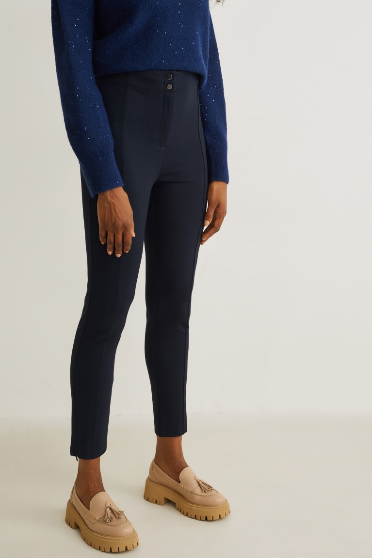 Dark Blue C&A Leggings Lenzing™ Ecovero™ Women's Trousers | ELQOX-9417