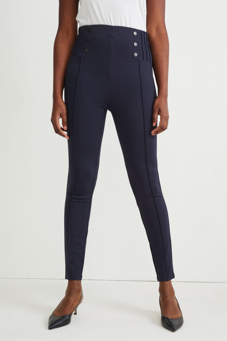 Dark Blue C&A Leggings Lenzing™ Ecovero™ Women's Trousers | VYTUC-9645