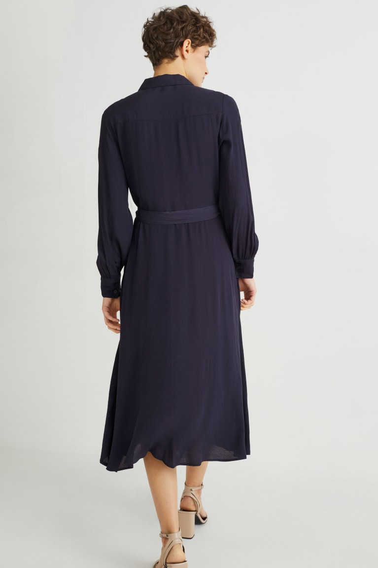 Dark Blue C&A Lenzing™ Ecovero™ Women's Dress | KXUCM-1079