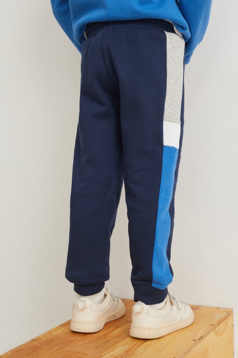 Dark Blue C&A Multipack Of 2 Joggers Boys' Trousers | OBHYI-6049