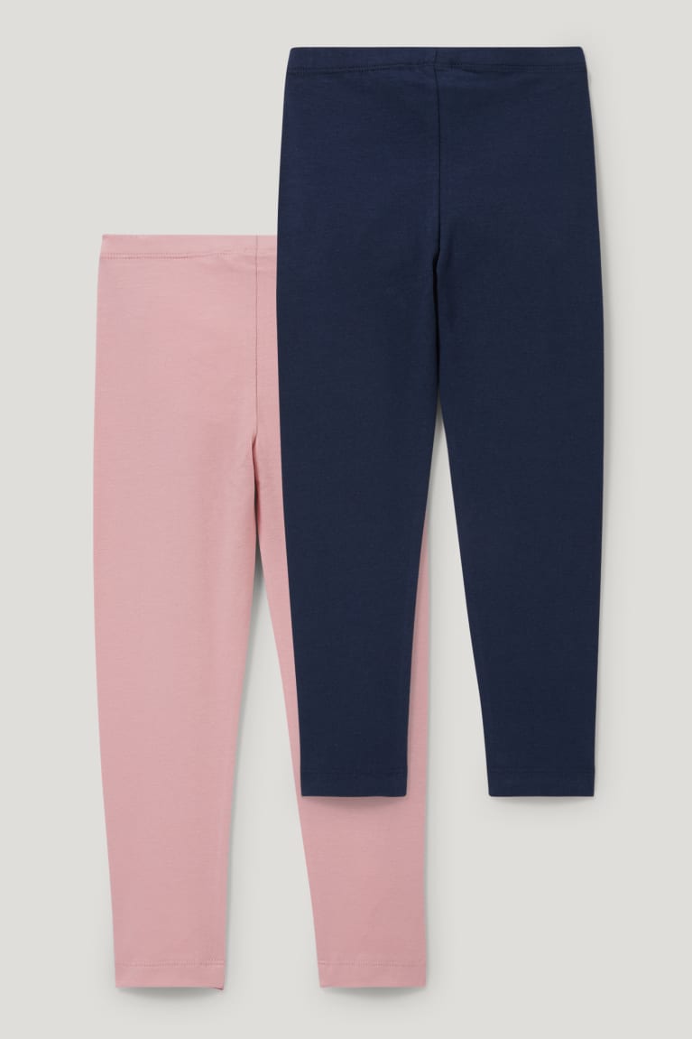 Dark Blue C&A Multipack Of 2 Leggings Girls' Trousers | TSVBN-6098