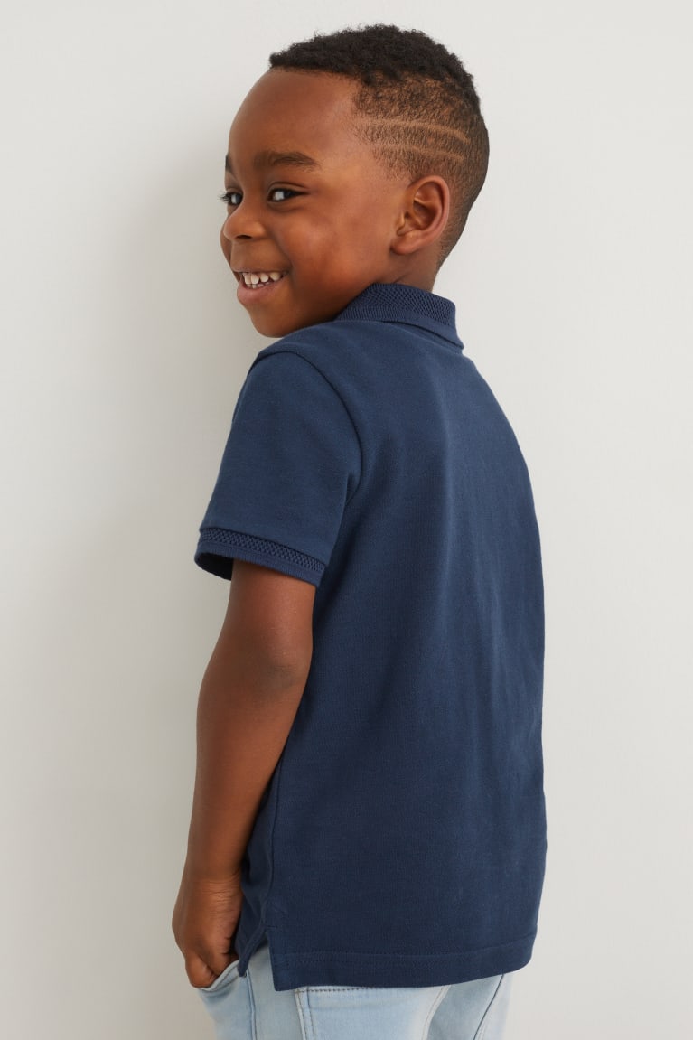 Dark Blue C&A Multipack Of 2 Polo Boys' Shirts | QPKJF-4170