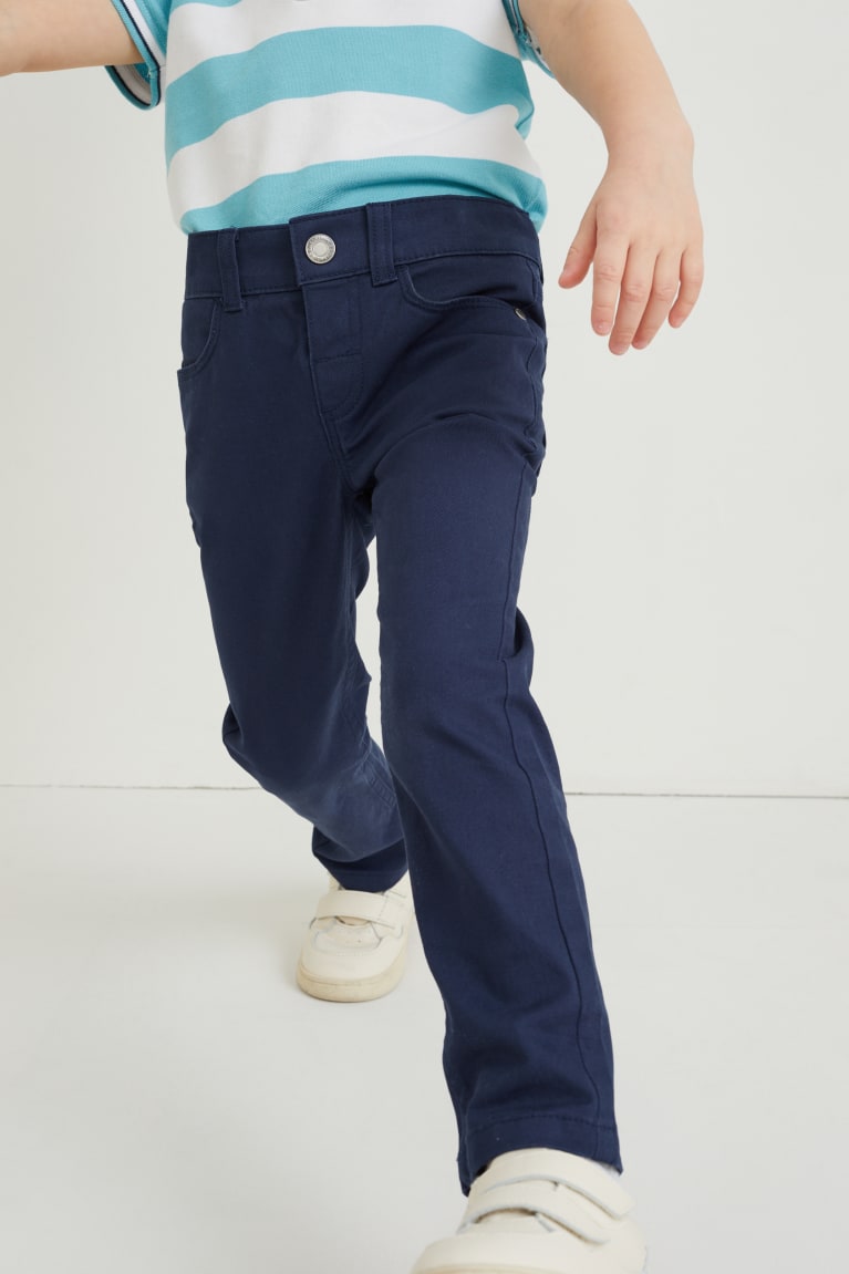 Dark Blue C&A Multipack Of 3 Slim Fit Boys' Trousers | PSKDU-8230