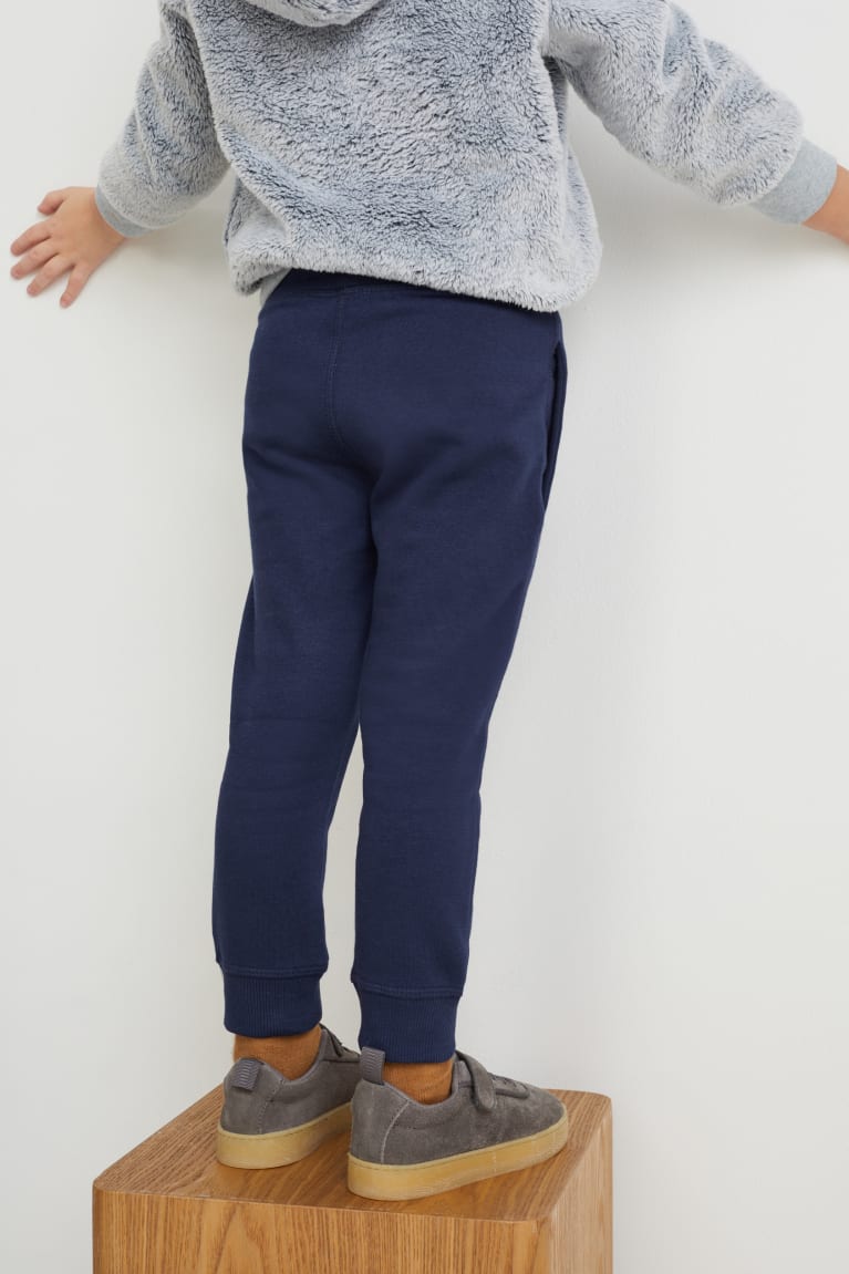 Dark Blue C&A Multipack Of 5 Joggers Boys' Trousers | OENZD-1074