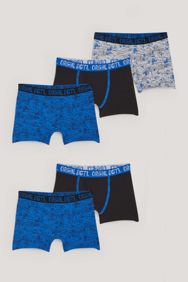 Dark Blue C&A Multipack Of 5 Organic Cotton Boys\' Underwear | AWYSG-8742