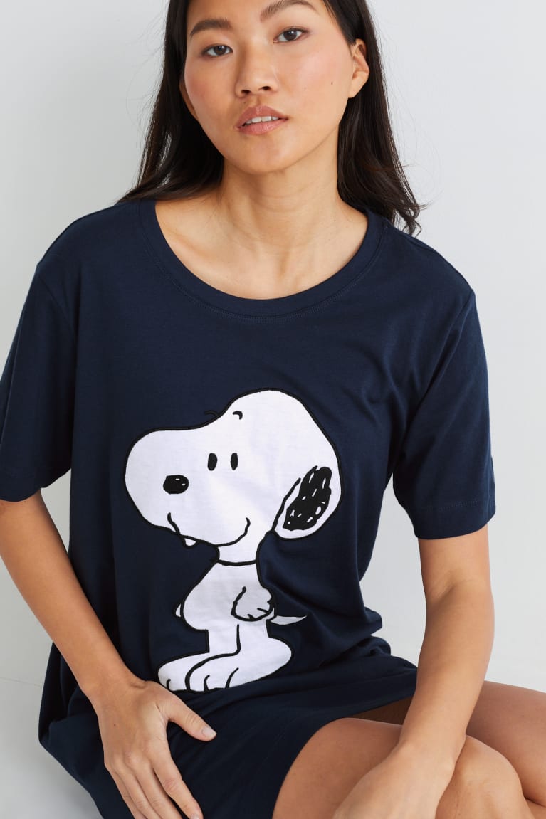 Dark Blue C&A NightSnoopy Women's Nightwear | RLAHO-2374