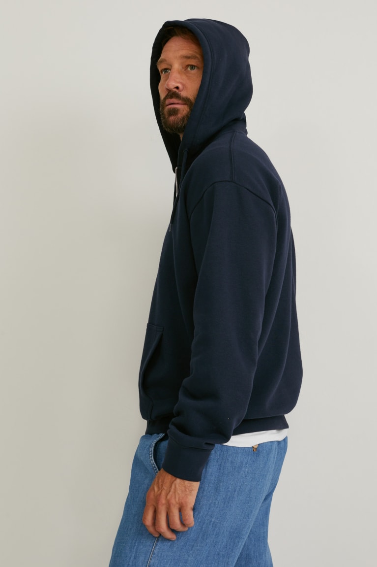 Dark Blue C&A Organic Cotton Men's Sweatshirts | LQTIB-2508