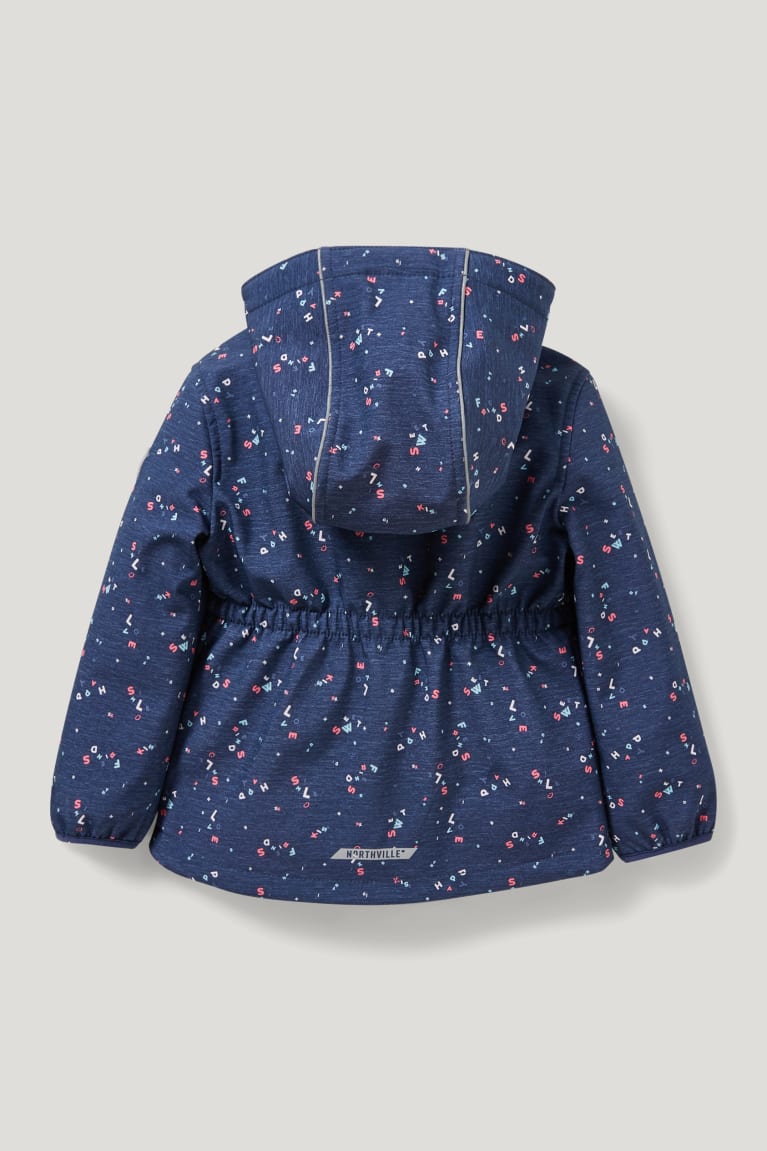 Dark Blue C&A Outdoor With Hood Girls' Jackets | KTQEW-5036