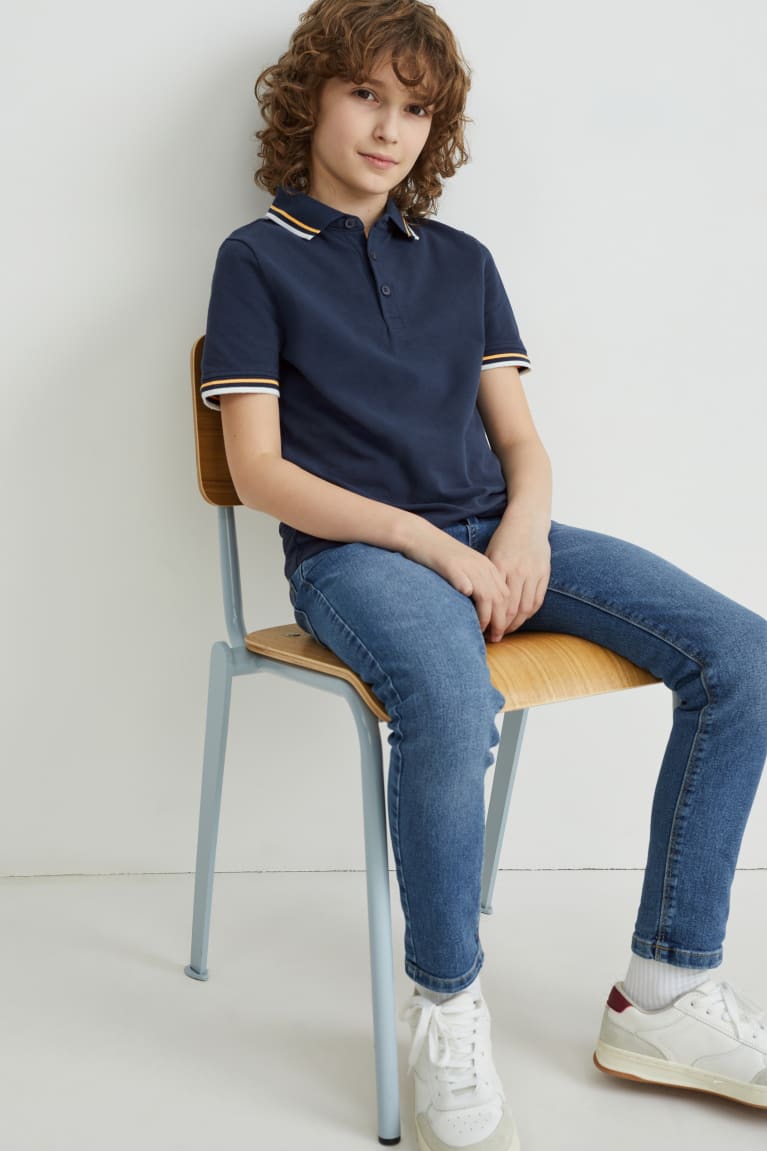 Dark Blue C&A Polo Boys' Shirts | QBTJN-9417