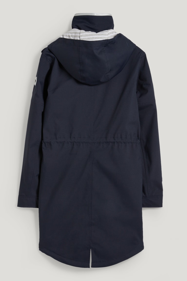 Dark Blue C&A Rain With Hood Bionic-finish®eco Women's Jackets | KBYSI-8512