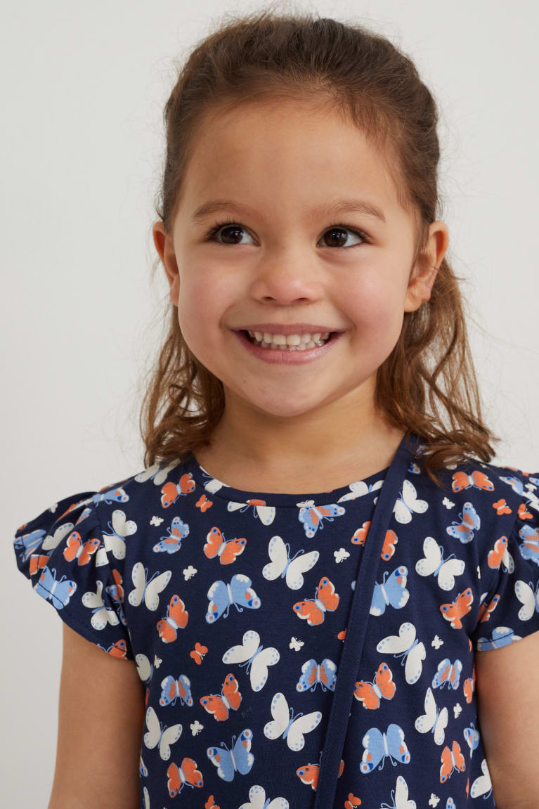 Dark Blue C&A Set, Leggings And Bag 3 Piece Girls' Dress | QOAUH-6935