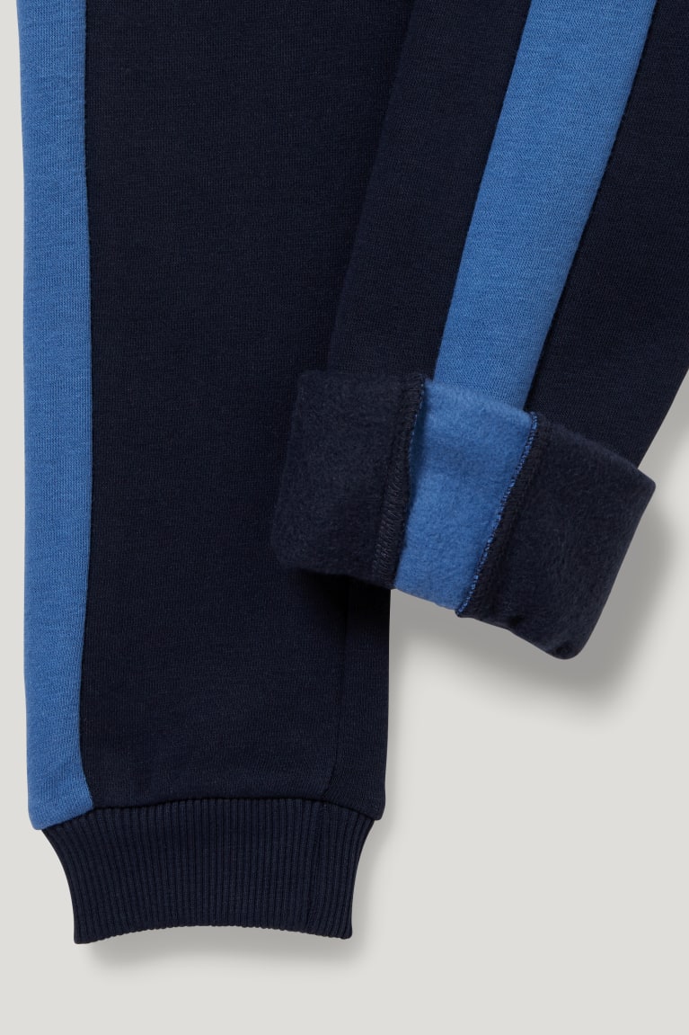 Dark Blue C&A Set, Long Sleeve And Joggers 3 Piece Boys' Trousers | MBHZN-2697