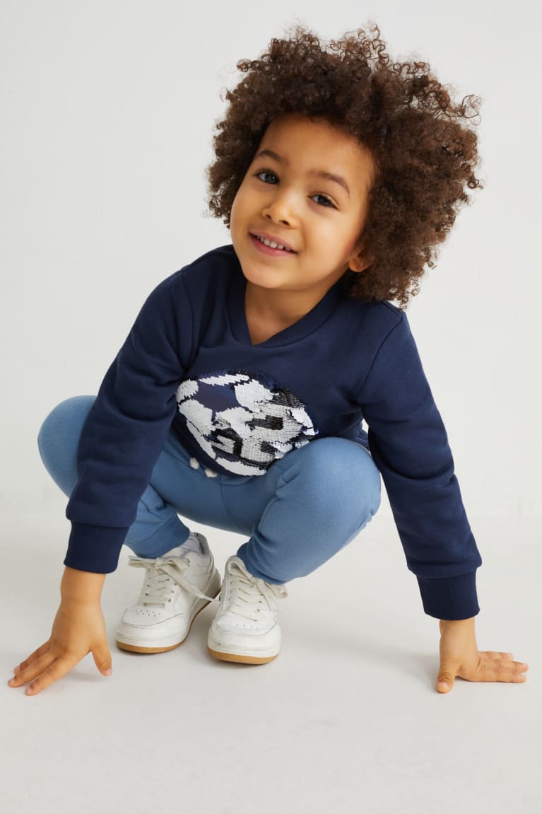 Dark Blue C&A Shiny Girls' Sweatshirts | BRVGM-3796