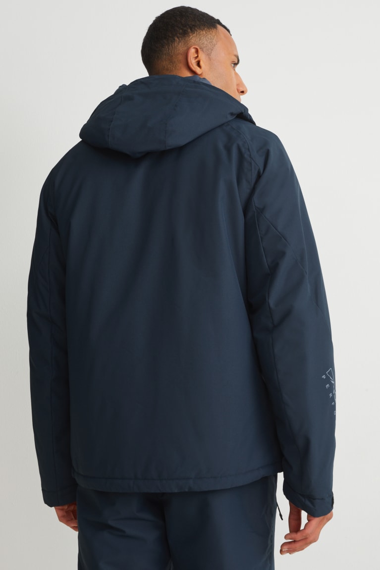 Dark Blue C&A Ski With Hood Bionic-finish®eco Men's Jackets | DKBRS-7316