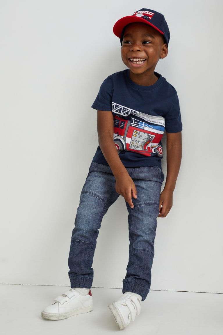 Dark Blue C&A Slim Boys\' Jeans | RNHIE-8501