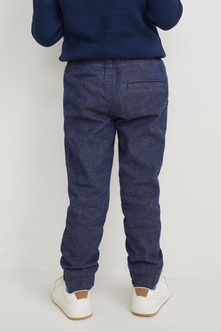 Dark Blue C&A Slim Thermal Boys' Trousers | FHLOZ-1673