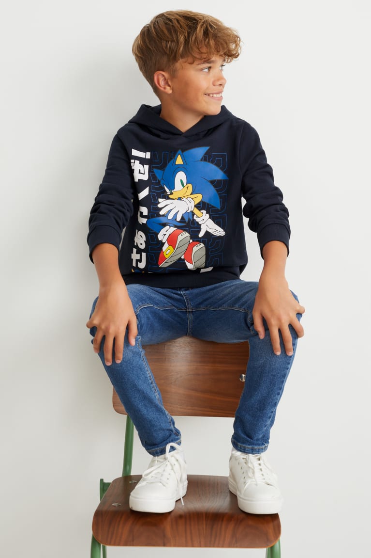 Dark Blue C&A Sonic Girls' Hoodie | TRZYG-0245