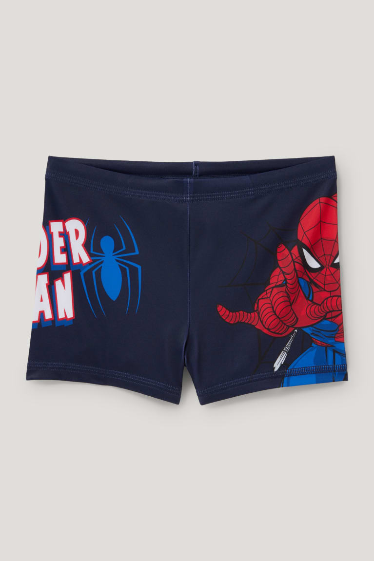 Dark Blue C&A Spider-man Swim Lycra® Xtra Life™ Boys\' Swimwear | HAEDK-5978