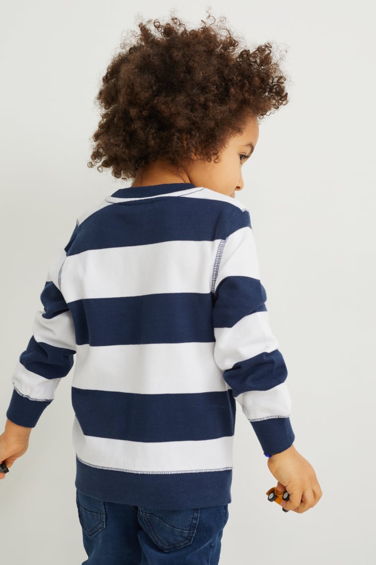 Dark Blue C&A Striped Girls' Sweatshirts | WXPQN-4031