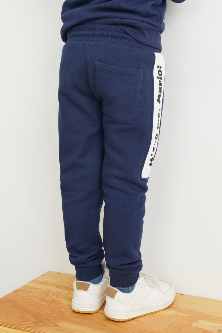 Dark Blue C&A Super Mario Joggers Boys' Trousers | TVFIE-0132