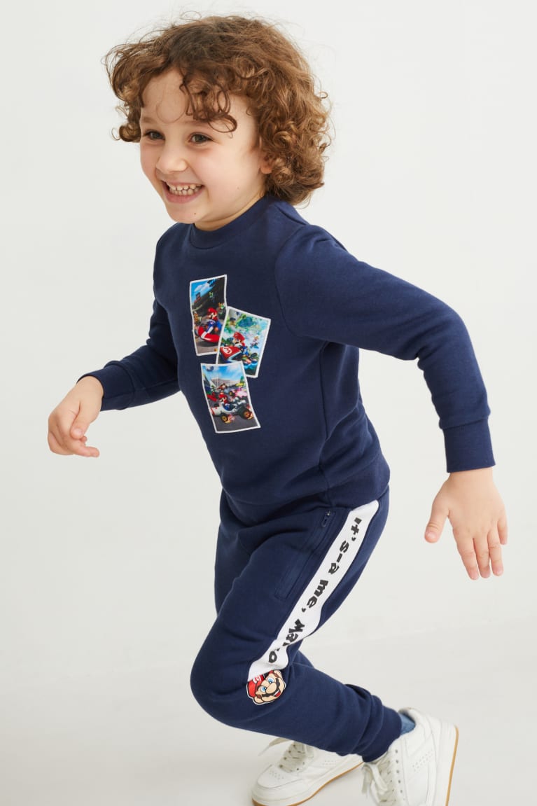 Dark Blue C&A Super Mario Joggers Boys\' Trousers | TVFIE-0132