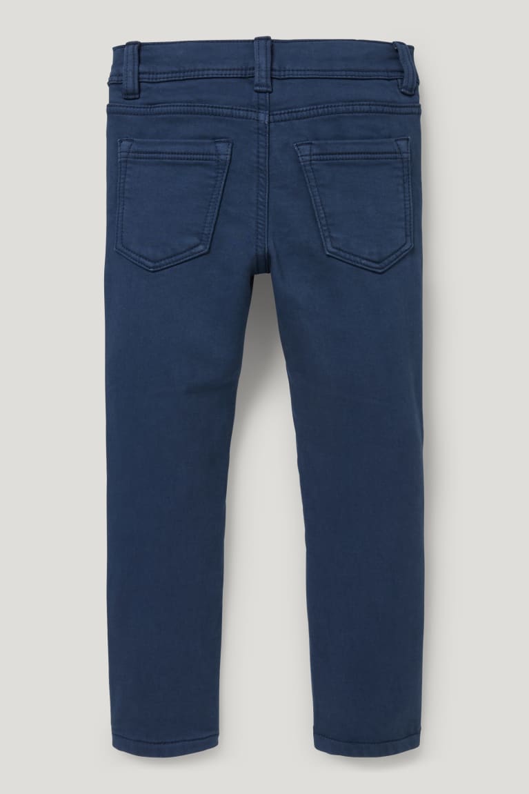 Dark Blue C&A Thermal Slim Fit Boys' Trousers | BAQWS-1240